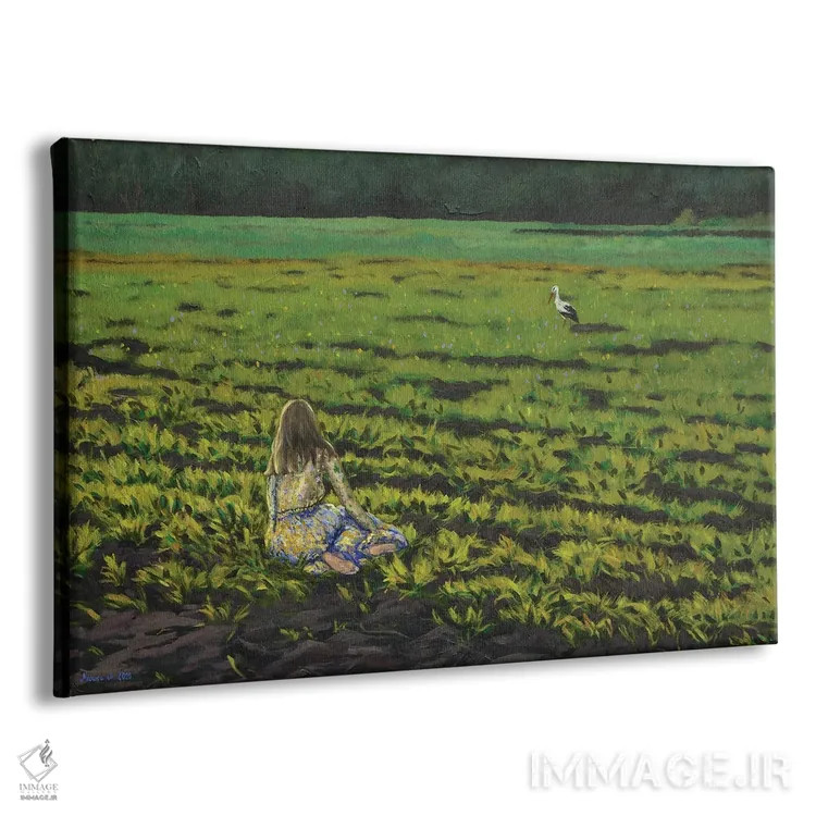 تابلو بهار اثر اگنیشکا تورک - نمای پرسپکتیو محصول