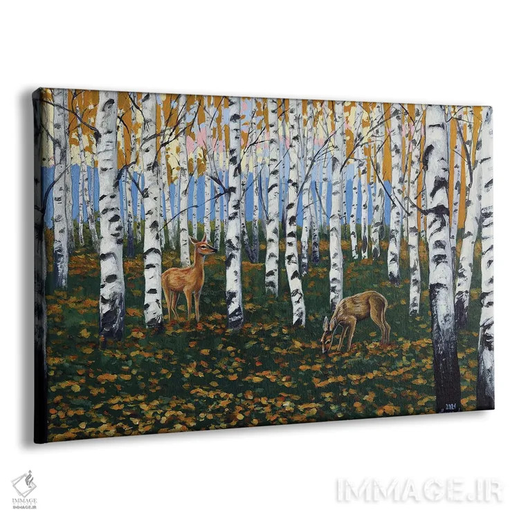 تابلو پاییز به شیرینی پشمک اثر اگنیشکا تورک - نمای پرسپکتیو محصول