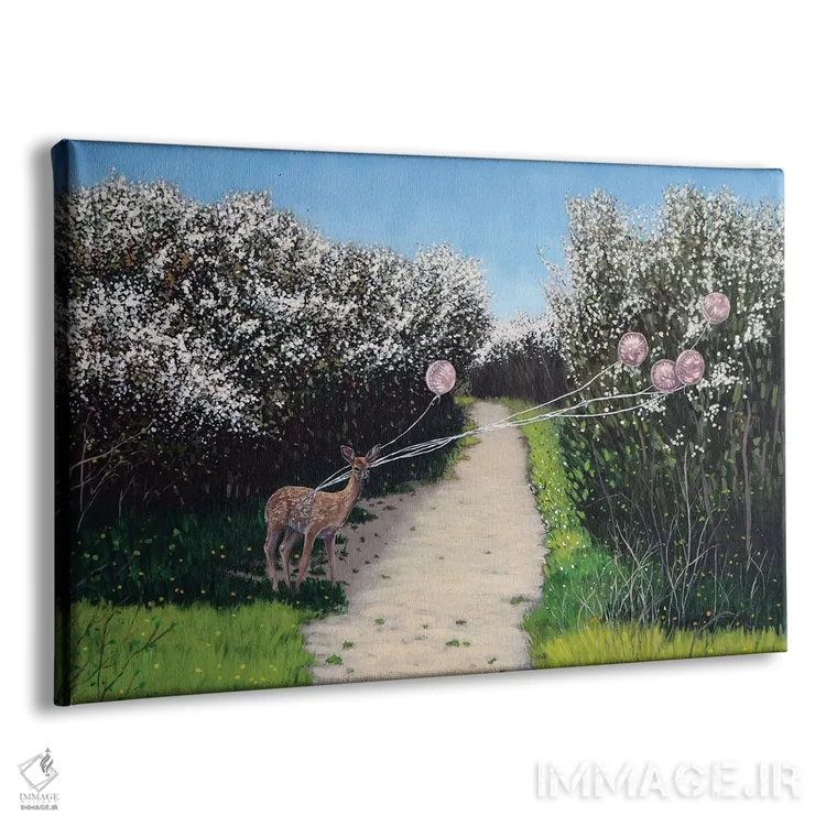 تابلو شکوفایی III اثر اگنیشکا تورک - نمای پرسپکتیو محصول