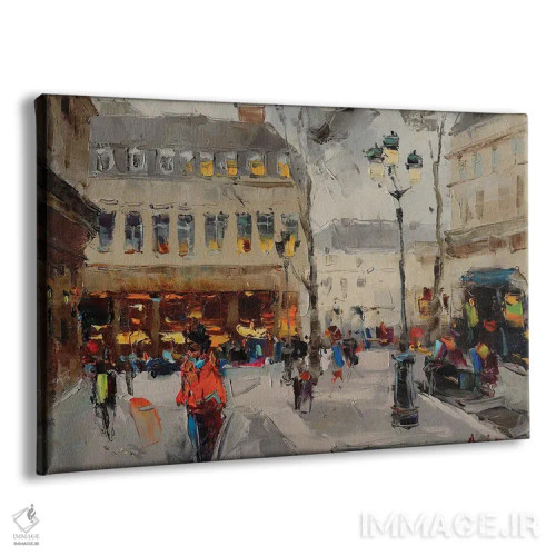 تابلو خیابان سن اونوره در پاریس اثر عزیز سلیماناف - نمای پرسپکتیو محصول