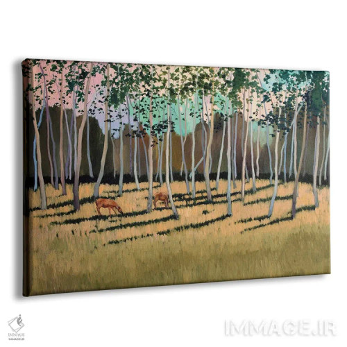 تابلو در جنگل رنگارنگ اثر اگنیشکا تورک - نمای پرسپکتیو محصول
