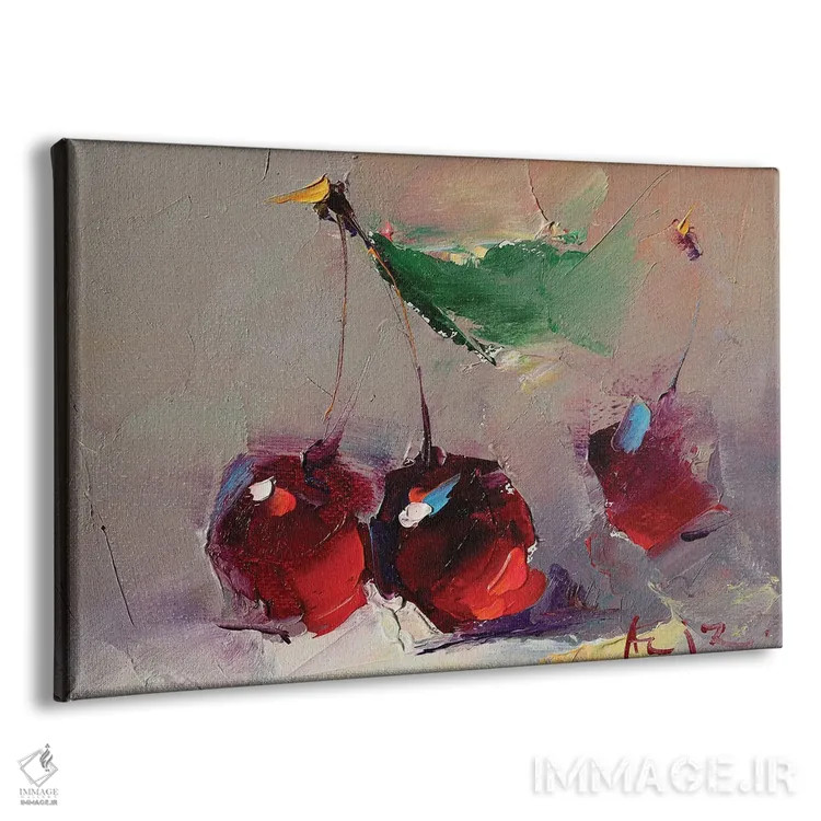 تابلو گیلاسهای شیرین اثر عزیز سلیماناف - نمای پرسپکتیو محصول