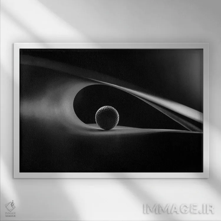 تابلو نور و سایهها اثر اولاوو آزودو - نمای قابدار سفید