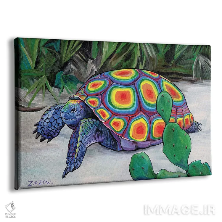 تابلو باب واکر (لاکپشت گوفری) اثر آماندا زیرزو - نمای پرسپکتیو محصول