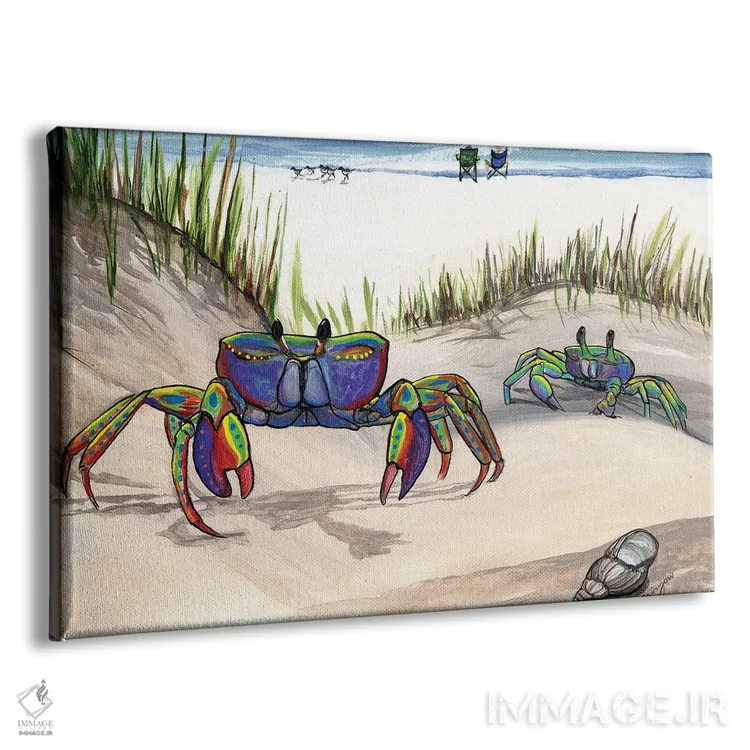 تابلو دو خرچنگ (خرچنگ جوان و مادرش) اثر آماندا زیرزو - نمای پرسپکتیو محصول