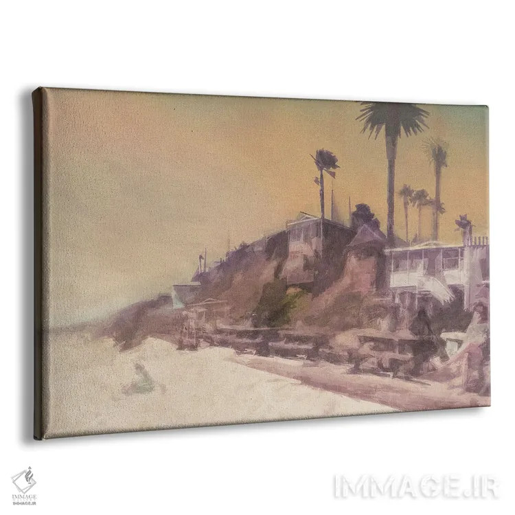 تابلو دختر در ساحل اثر نوا بی - نمای پرسپکتیو محصول