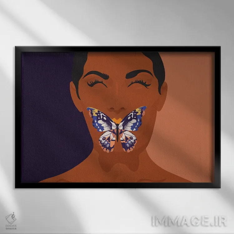 تابلو وقتی از زندگی سخن گفتم اثر برندی آدامز-پیفوس - نمای قابدار مشکی