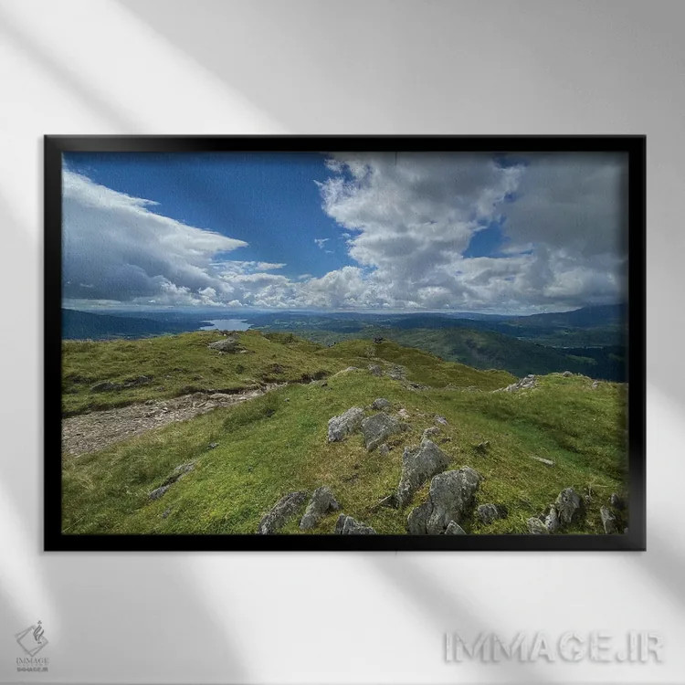 تابلو پنل مسیر مرتفع اثر نوا بی - نمای قابدار مشکی