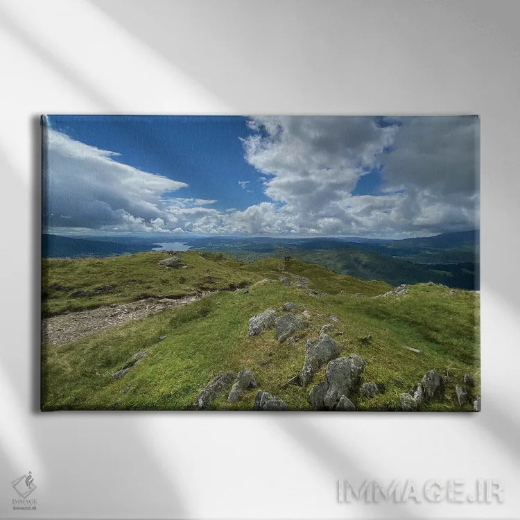 تابلو پنل مسیر مرتفع اثر نوا بی - نمای روبهرو روی دیوار