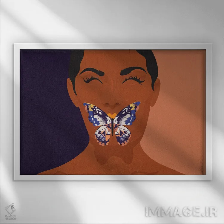 تابلو وقتی از زندگی سخن گفتم اثر برندی آدامز-پیفوس - نمای قابدار سفید