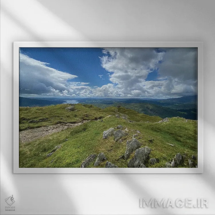 تابلو پنل مسیر مرتفع اثر نوا بی - نمای قابدار سفید