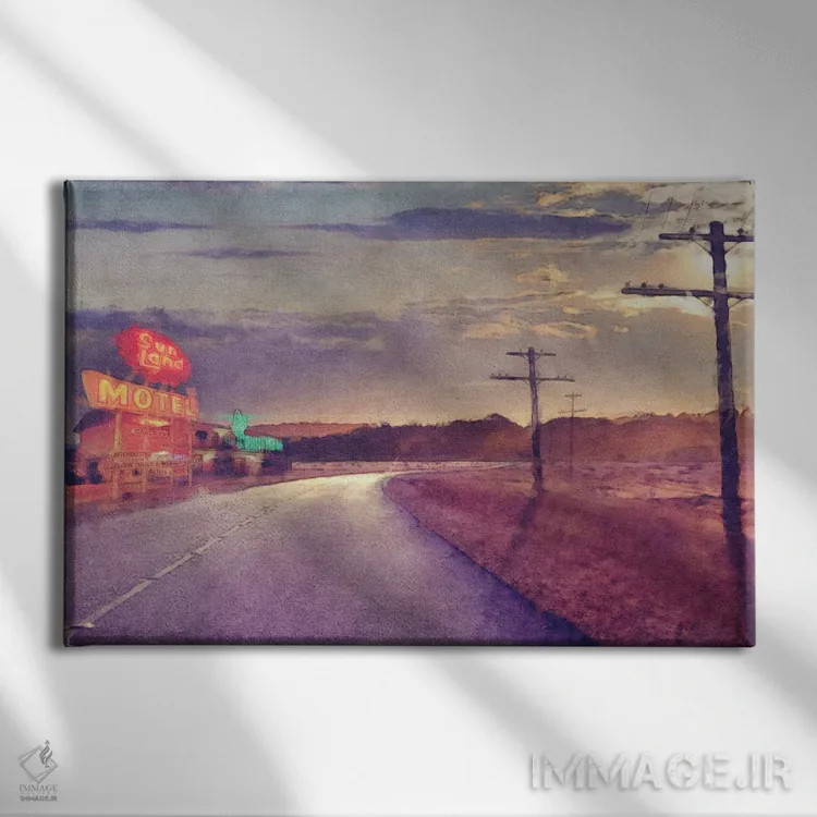 تابلو آخرین متل اثر نوا بی - نمای روبهرو روی دیوار