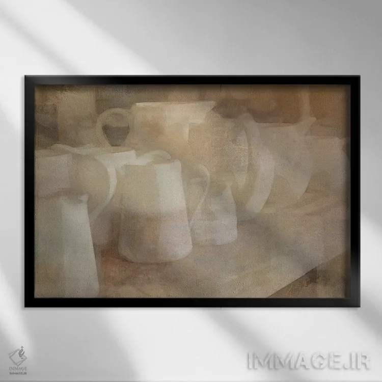 تابلو کشتیهای بیطرف اثر نوا بی - نمای قابدار مشکی