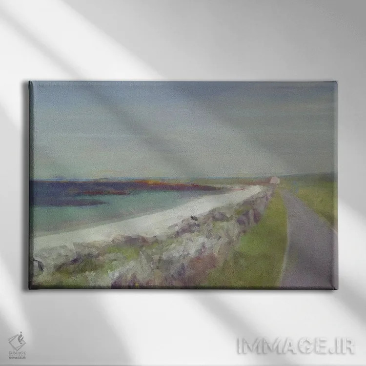 تابلو جاده اسکاتلندی اثر نوا بی - نمای روبهرو روی دیوار