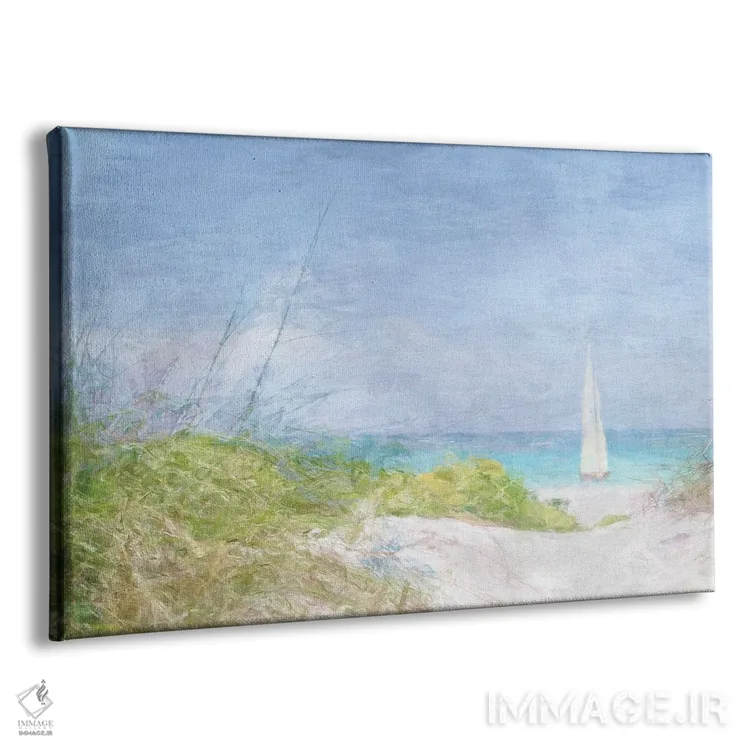 تابلو قایق بادبانی تنها اثر نوا بی - نمای پرسپکتیو محصول