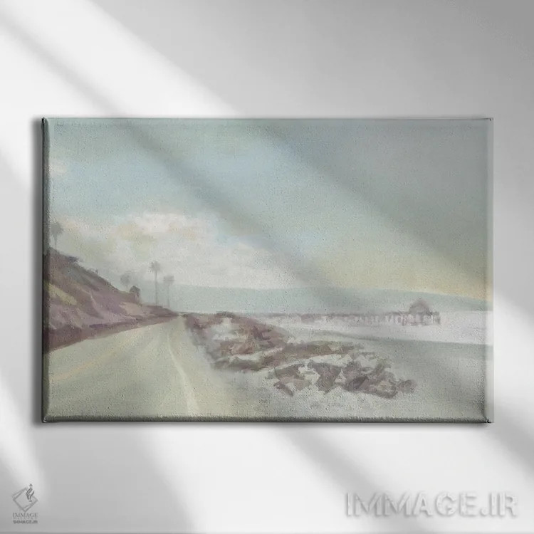 تابلو به سمت اسکله اثر نوا بی - نمای روبهرو روی دیوار