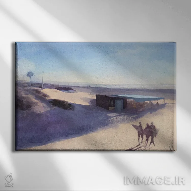 تابلو سه موجسوار اثر نوا بی - نمای روبهرو روی دیوار