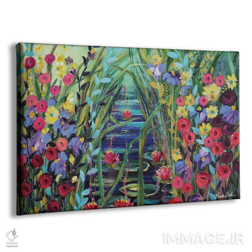 تابلو دیدار از برکه اثر برندا بوش - نمای پرسپکتیو محصول