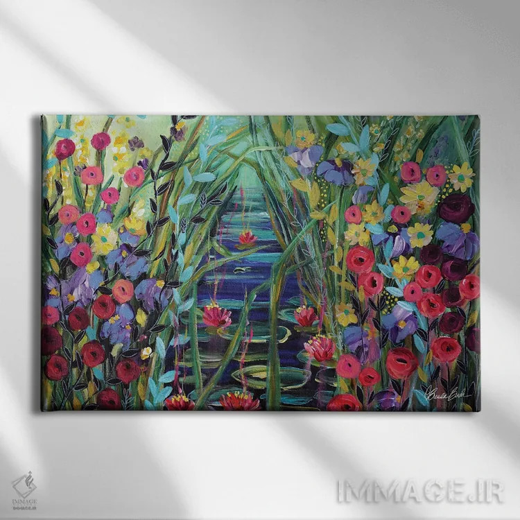 تابلو باغ جادویی اثر برندا بوش - نمای روبهرو روی دیوار