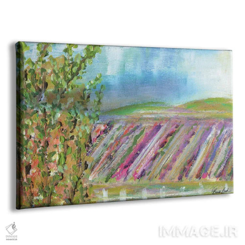 تابلو منظرهٔ تراس پس از باران اثر برندا بوش - نمای پرسپکتیو محصول