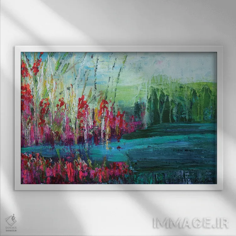 تابلو رویاهای تحققیافته اثر برندا بوش - نمای قابدار سفید