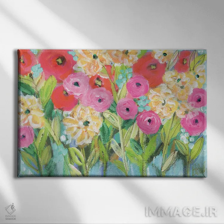 تابلو آفتاب باغ اثر برندا بوش - نمای روبهرو روی دیوار