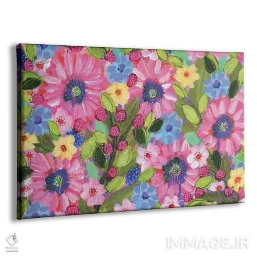 تابلو تمشک و گلها اثر برندا بوش - نمای پرسپکتیو محصول