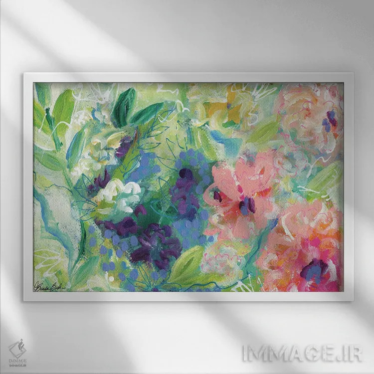 تابلو زمانی برای اندیشیدن اثر برندا بوش - نمای قابدار سفید