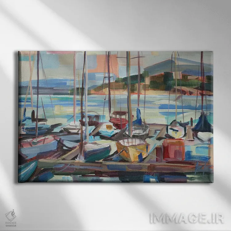 تابلو عصر لشی (نام منطقهای در سیاتل آمریکا) اثر بروک بورچرباورگ - نمای روبهرو روی دیوار