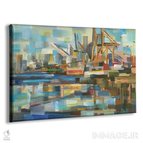 تابلو بندر سیاتل اثر بروک بورچرباورگ - نمای پرسپکتیو محصول
