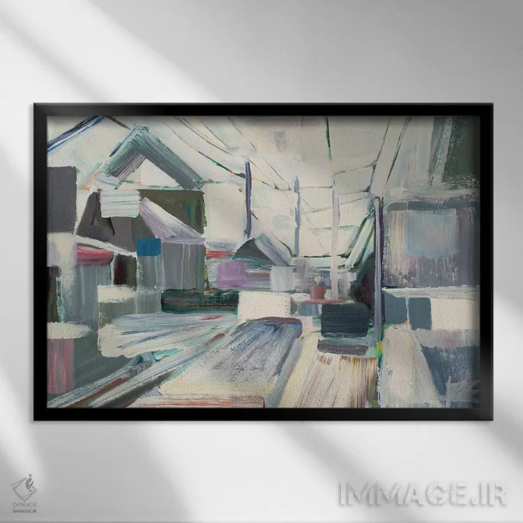 تابلو اشاره شده اثر بروک بورچرباورگ - نمای قابدار مشکی