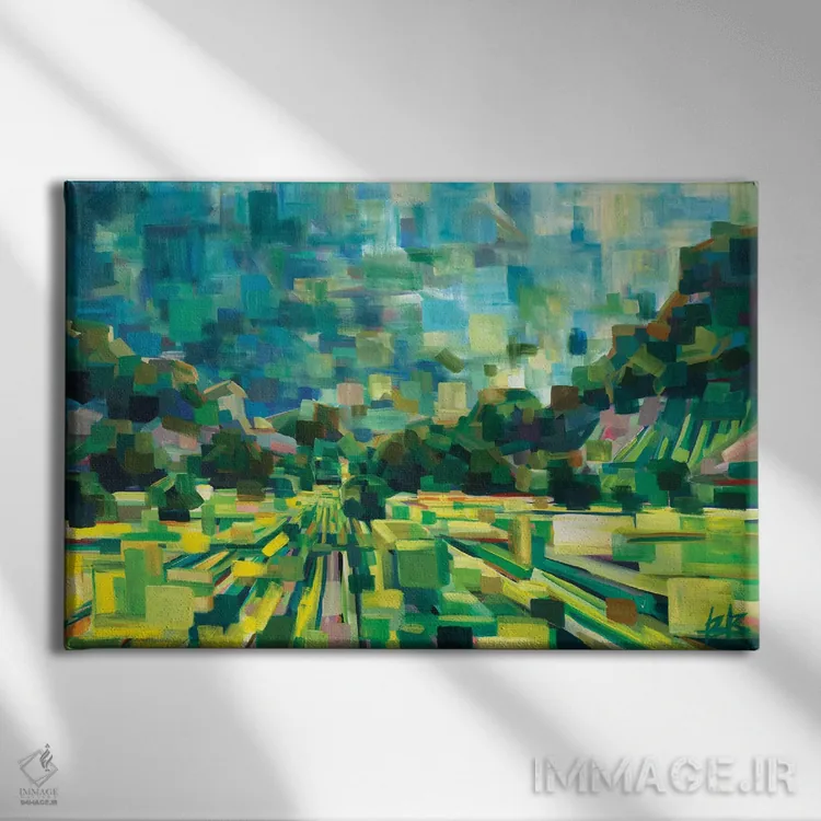 تابلو تابستان اثر بروک بورچرباورگ - نمای روبهرو روی دیوار