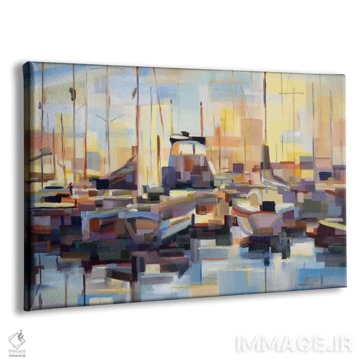 تابلو قایقها اثر بروک بورچرباورگ - نمای پرسپکتیو محصول