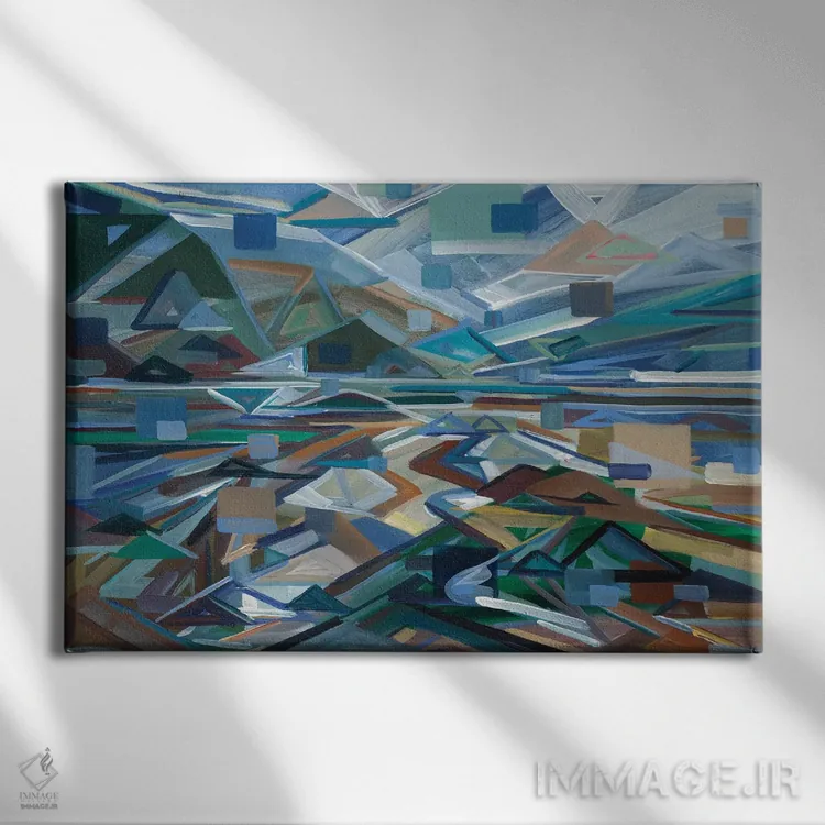 تابلو جزر و مد کم اثر بروک بورچرباورگ - نمای روبهرو روی دیوار