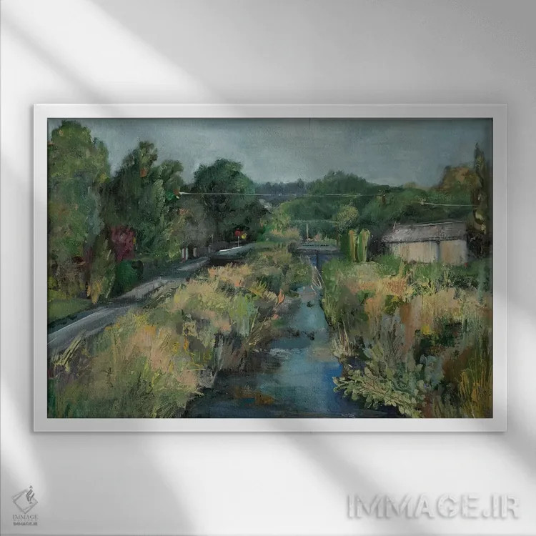 تابلو جوی خیابان پولک اثر بروک بورچرباورگ - نمای قابدار سفید