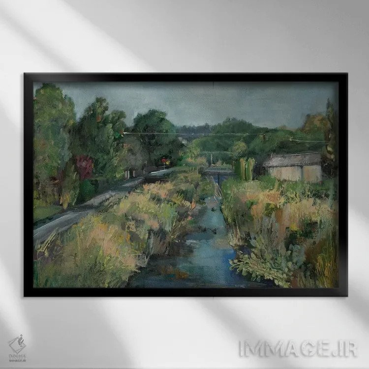 تابلو جوی خیابان پولک اثر بروک بورچرباورگ - نمای قابدار مشکی