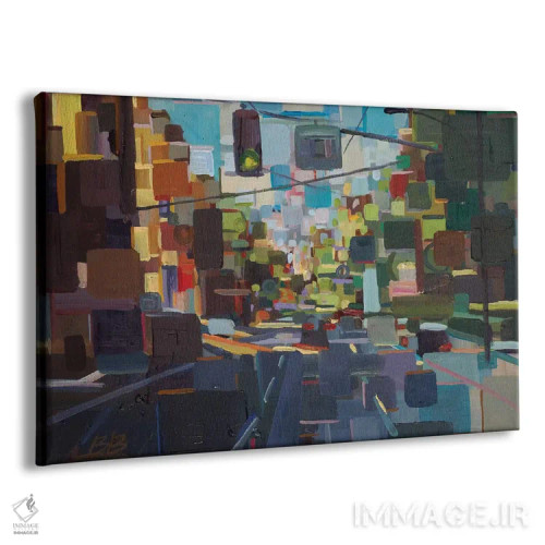 تابلو بالای خیابان اسپرینگ اثر بروک بورچرباورگ - نمای پرسپکتیو محصول