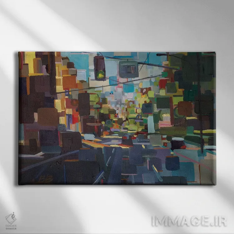 تابلو بالای خیابان اسپرینگ اثر بروک بورچرباورگ - نمای روبهرو روی دیوار