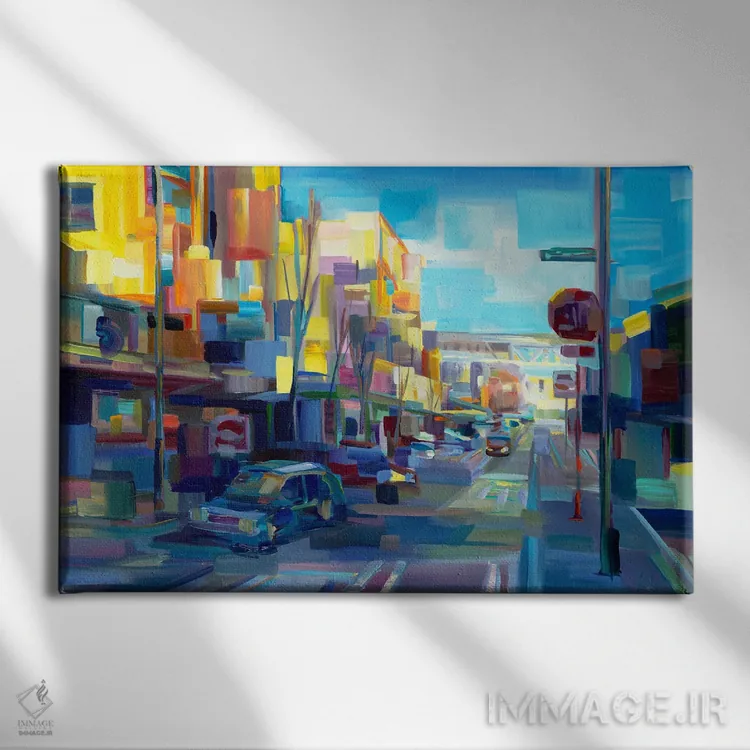 تابلو درخشش بعدازظهر اثر بروک بورچرباورگ - نمای روبهرو روی دیوار