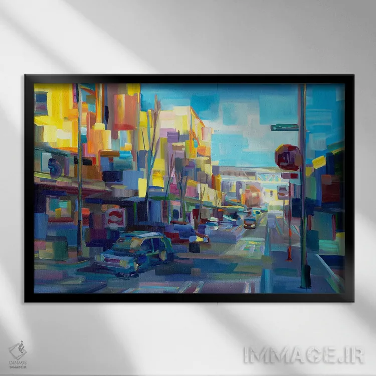 تابلو درخشش بعدازظهر اثر بروک بورچرباورگ - نمای قابدار مشکی