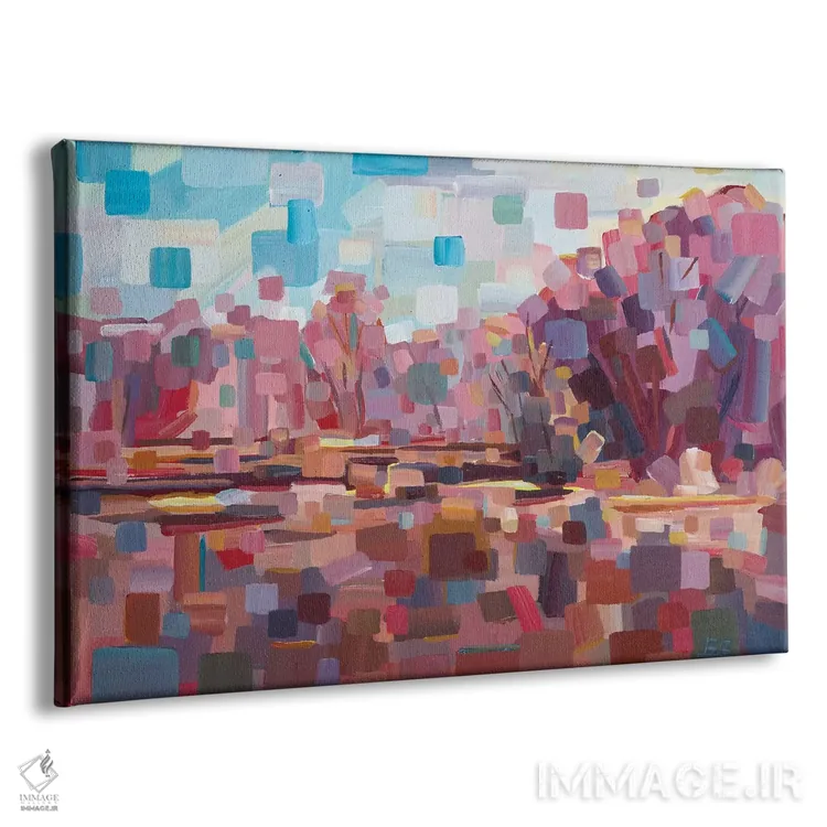 تابلو زیبا در صورتی اثر بروک بورچرباورگ - نمای پرسپکتیو محصول