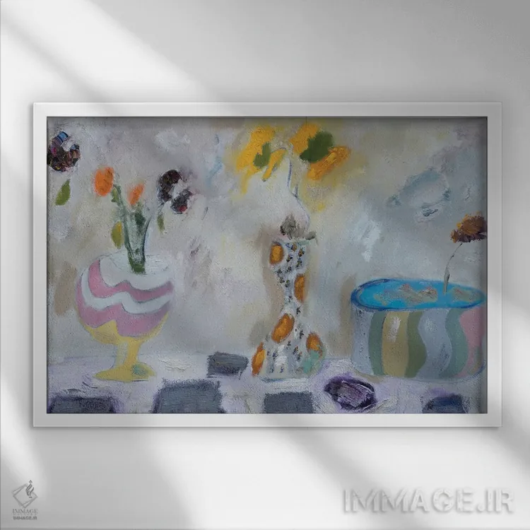 تابلو رهبر حلقه اثر بردفورد برنر - نمای قابدار سفید