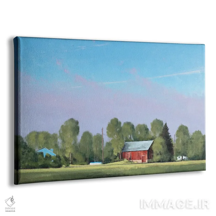 تابلو مه صبحگاهی در مزرعهٔ دریاچهٔ المو اثر بن بائر - نمای پرسپکتیو محصول