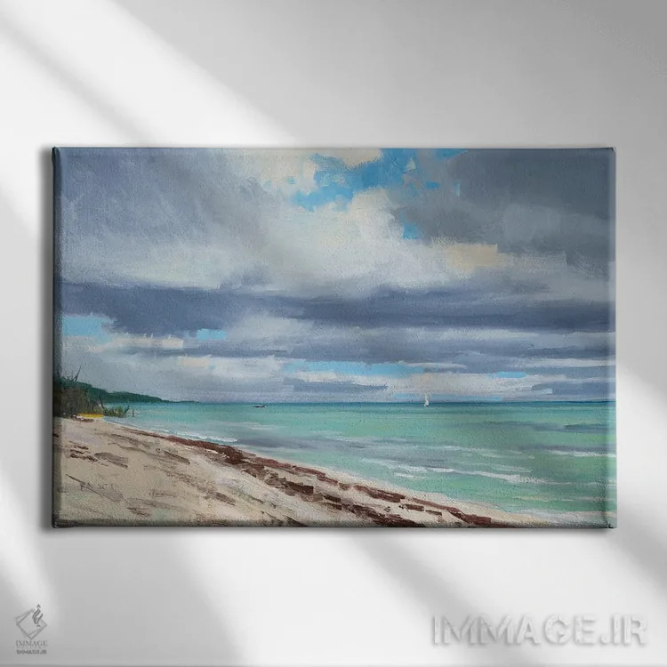 تابلو ساحل کیز اثر بن بائر - نمای روبهرو روی دیوار