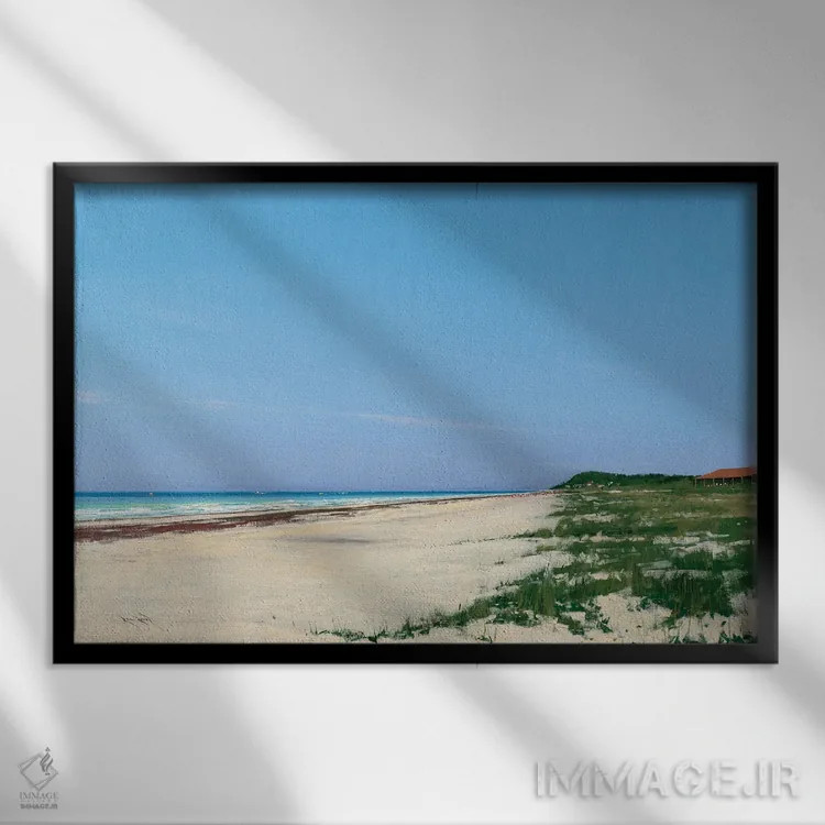 تابلو بعدازظهر در پارک ایالتی باهای هوندا، فلوریدا کیز اثر بن بائر - نمای قابدار مشکی