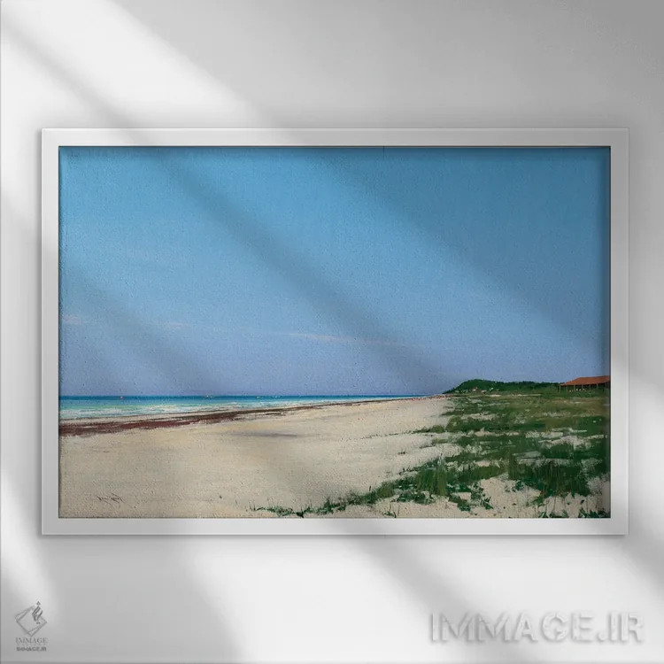 تابلو بعدازظهر در پارک ایالتی باهای هوندا، فلوریدا کیز اثر بن بائر - نمای قابدار سفید