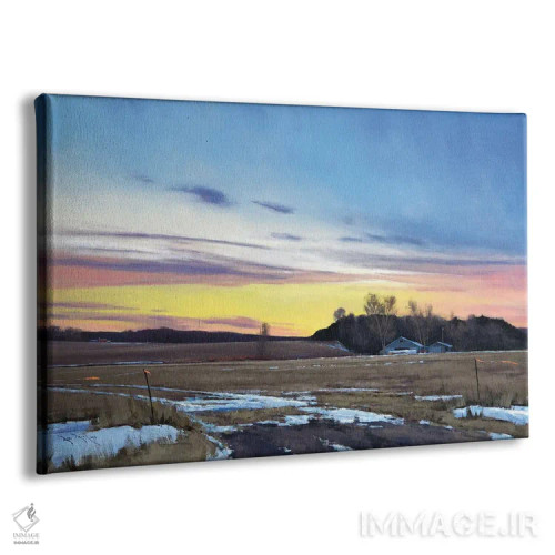 تابلو غروب درهٔ سنت کروآ اثر بن بائر - نمای پرسپکتیو محصول