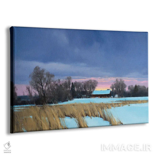 تابلو مزرعهٔ لیک المو نزدیک به صفر درجه اثر بن بائر - نمای پرسپکتیو محصول