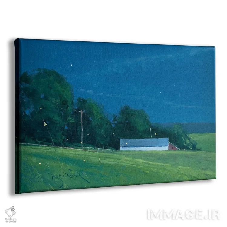 تابلو سنت کروآ در زیر نور ماه اثر بن بائر - نمای پرسپکتیو محصول