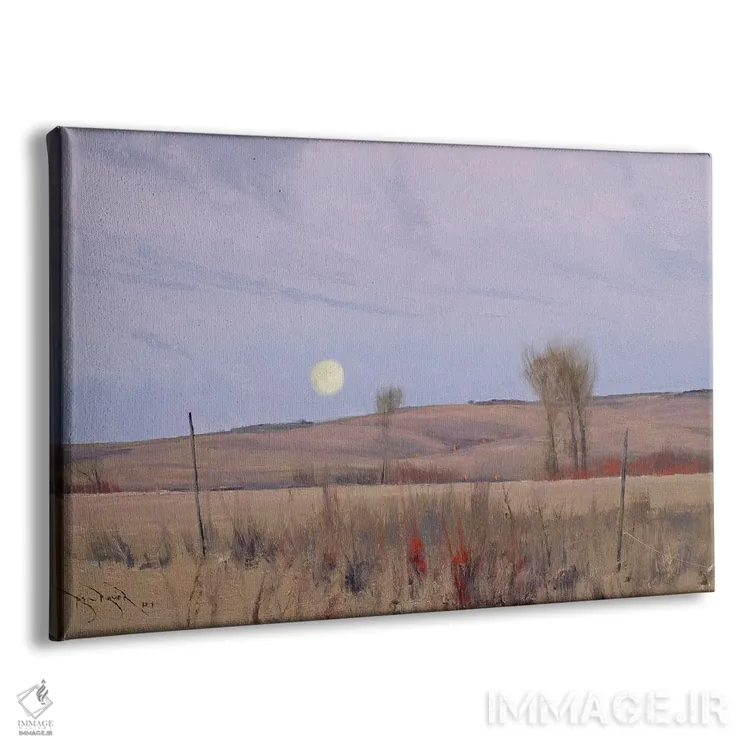 تابلو وقتی در این مزرعهها قدم میزنیم II اثر بن بائر - نمای پرسپکتیو محصول